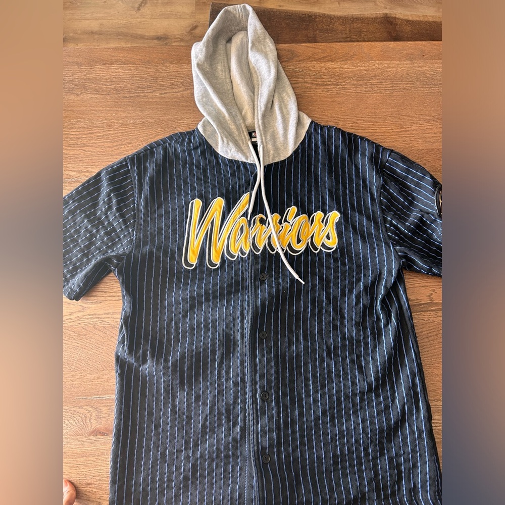 Warriors hooded shirt